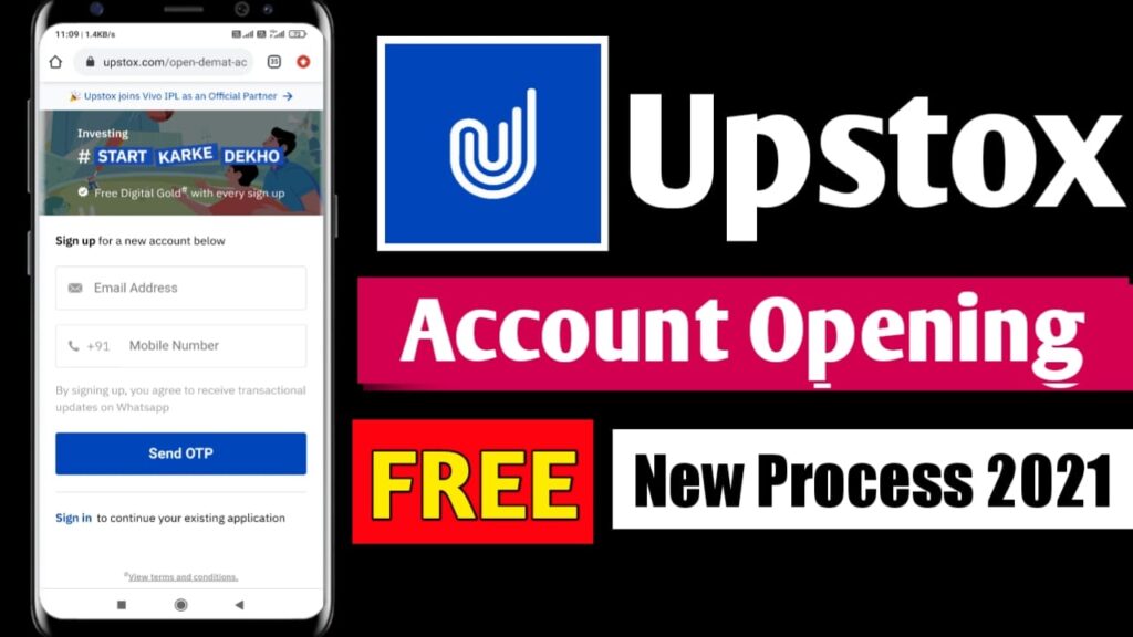 upstox account opening