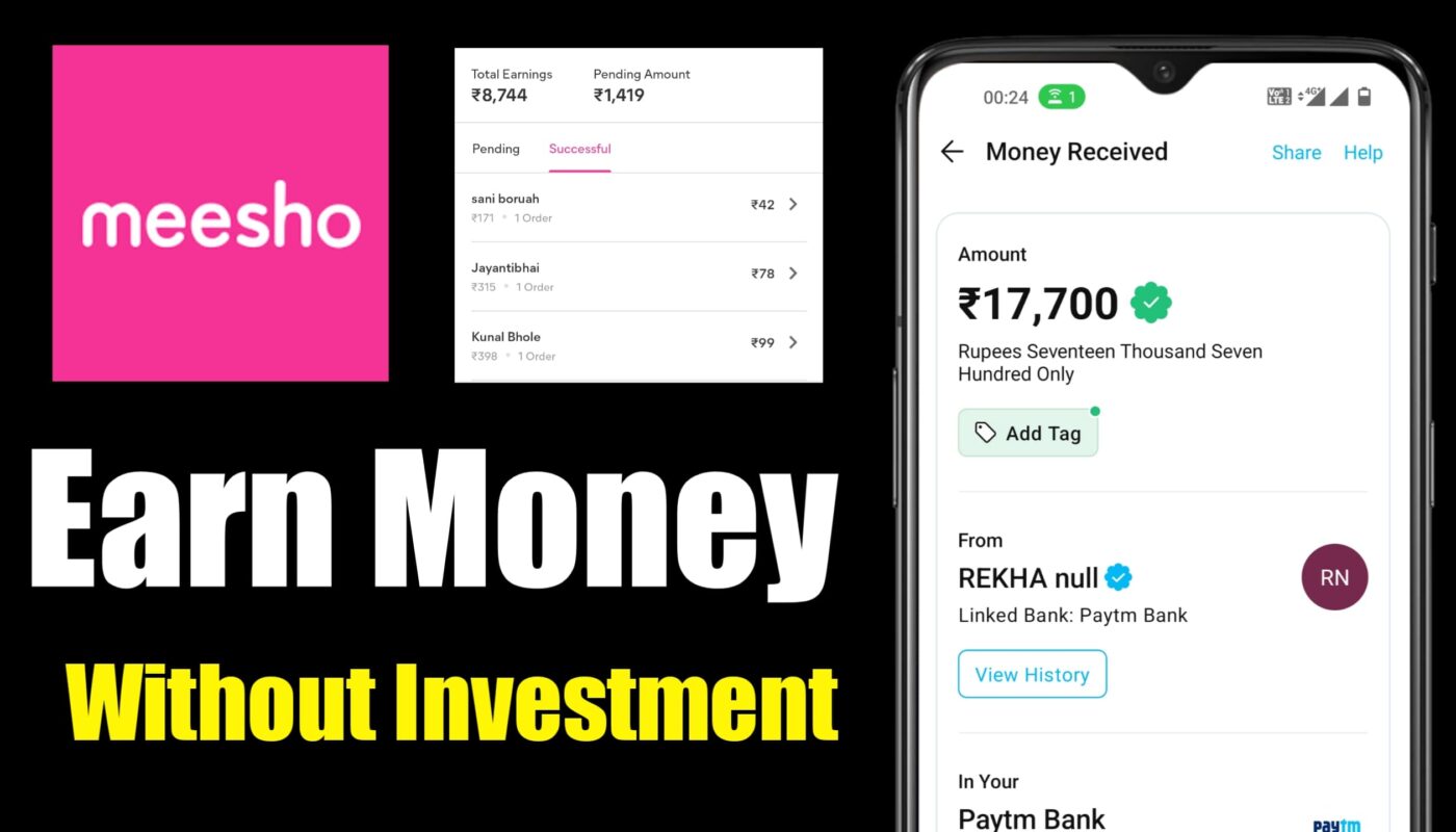 how-to-earn-money-online-without-investment-2023-meesho