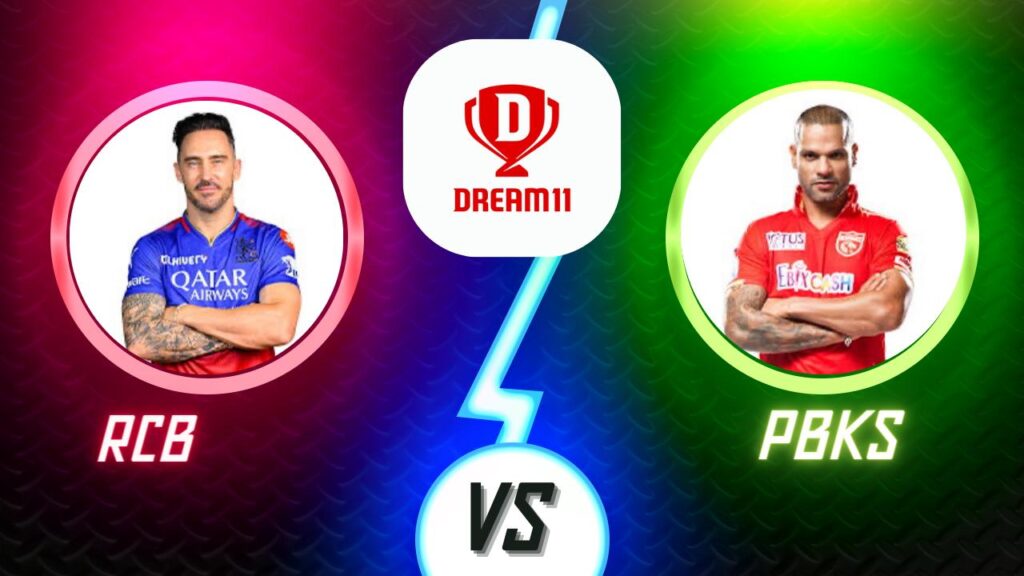 Rcb vs Pbks Dream 11 Today