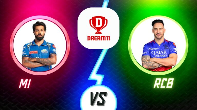 MI vs RCB Dream11 Today