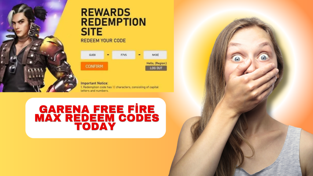 Garena Free Fire MAX Redeem Codes Today