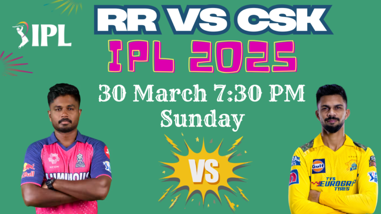 RR vs CSK