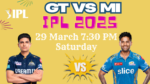 GT vs MI