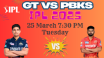 GT vs PBKS