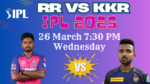RR vs KKR