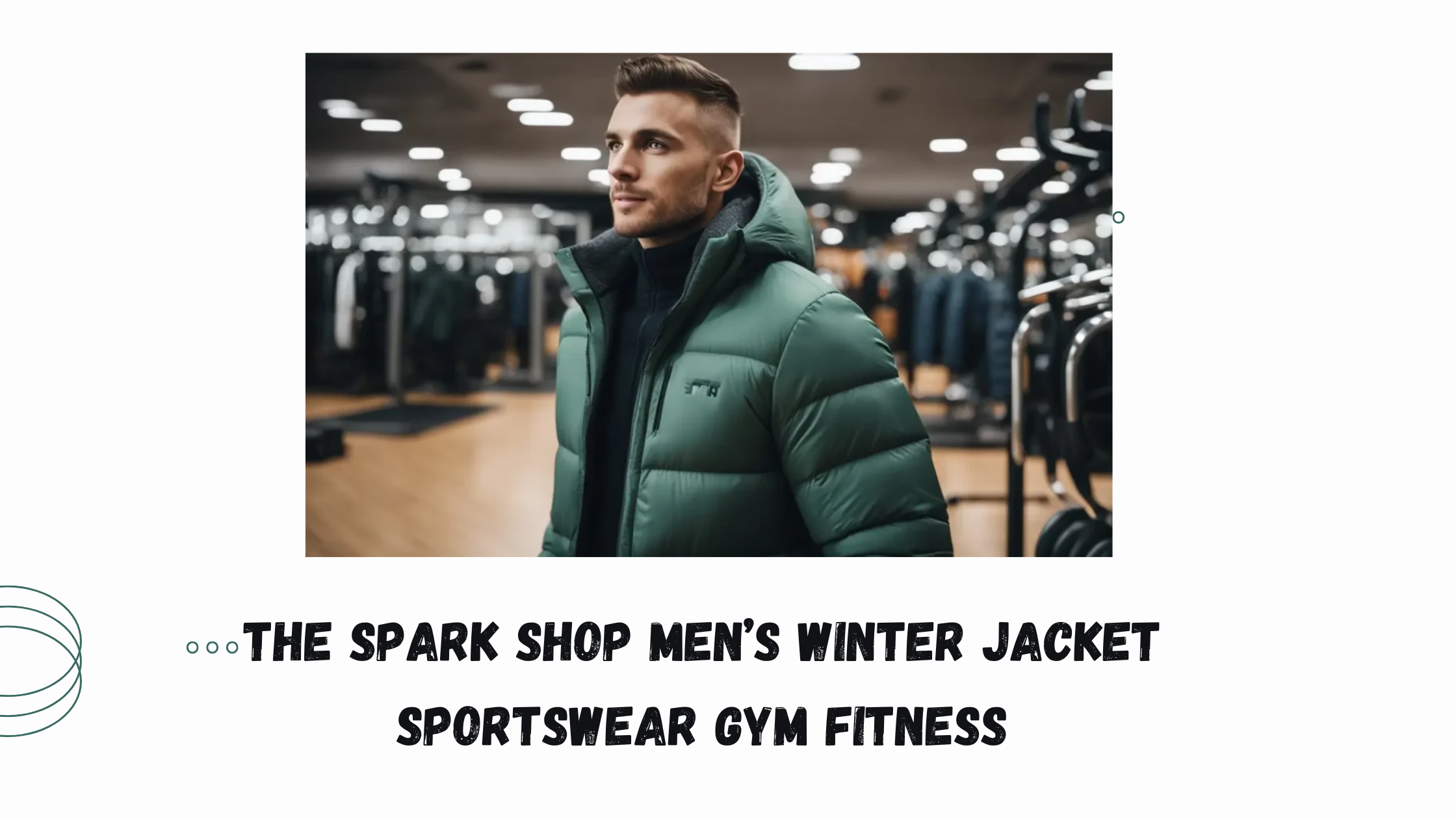 The Spark Shop Men’s Winter Jacket Sportswear Gym Fitness