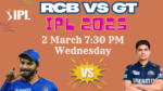 RCB vs GT