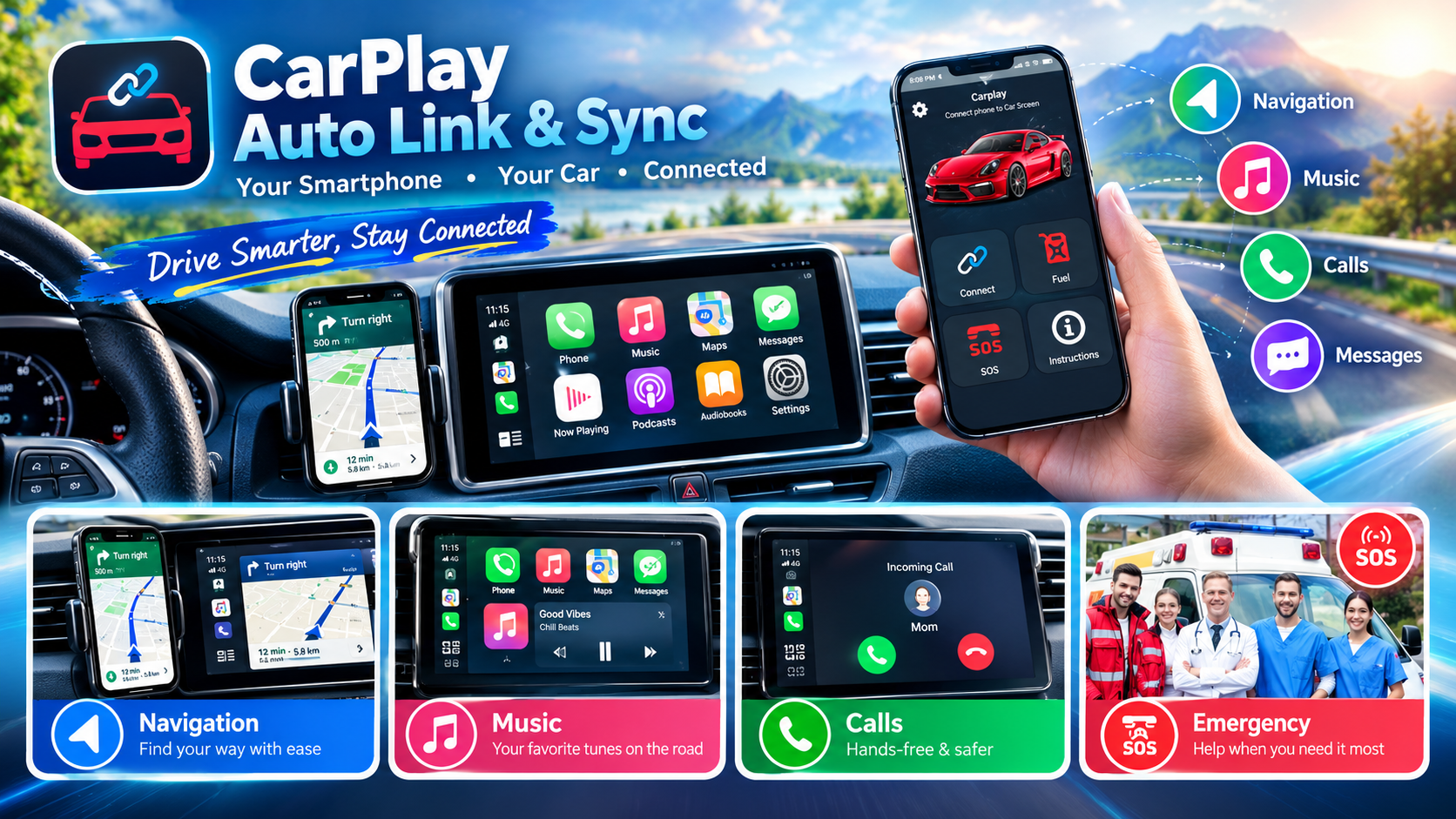 CarPlay Auto Link & Sync – Features, Benefits, Compatibility & How to Use by Tech solver