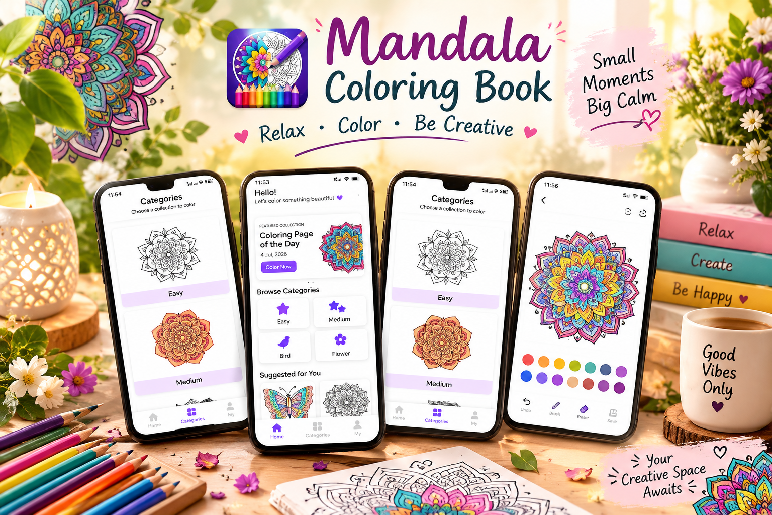 Best Mandala App for Android β Color Beautiful Mandala Designs & Relax by Tech solver