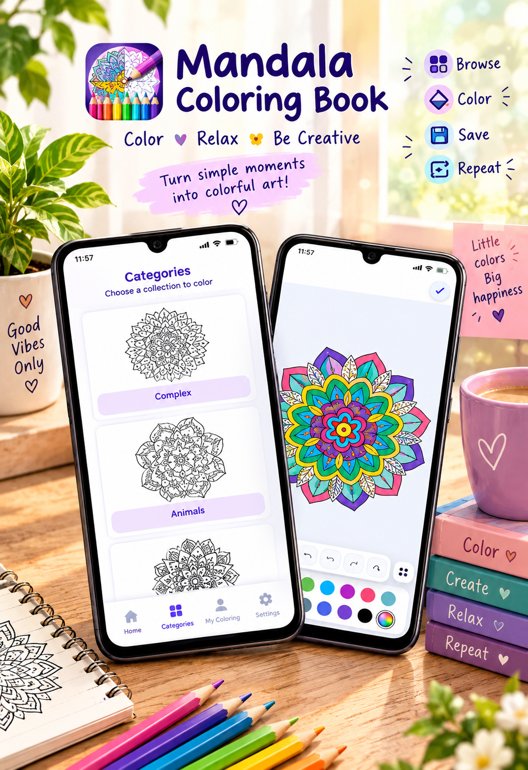 How to Color Mandalas