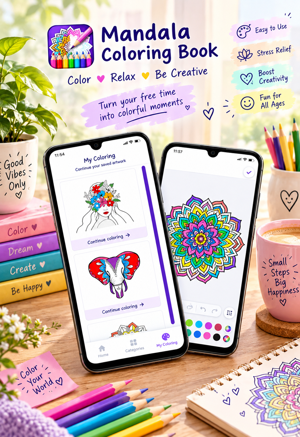 Mandala Coloring App
