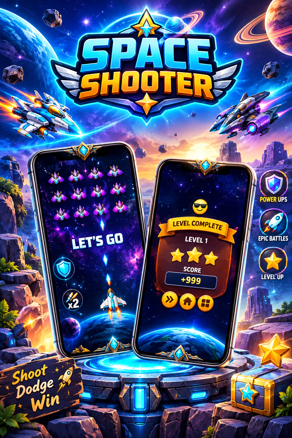 space shooter skills