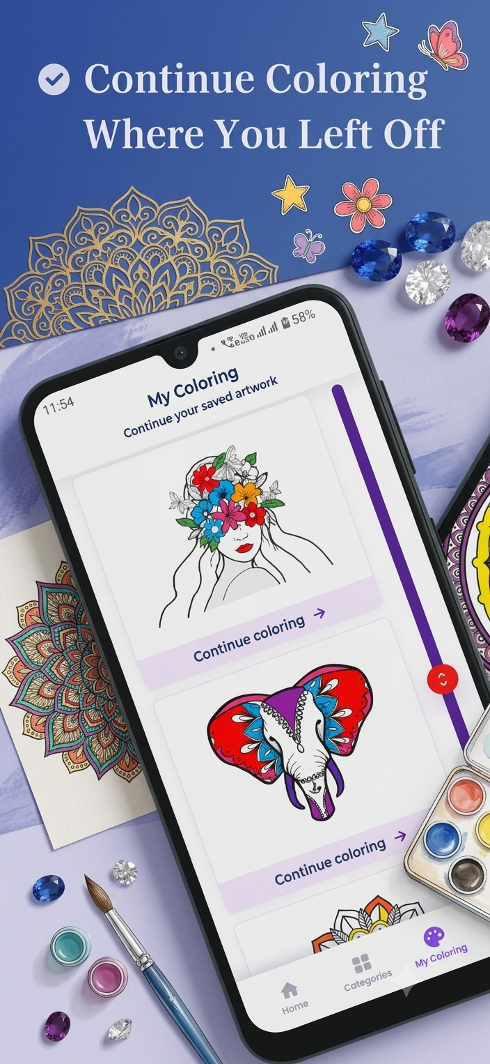 Mandala Coloring Android